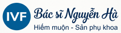 Logo Bác sĩ Nguyễn Hà - Chuyên khoa Hiếm muộn và Sản phụ khoa với biểu tượng IVF